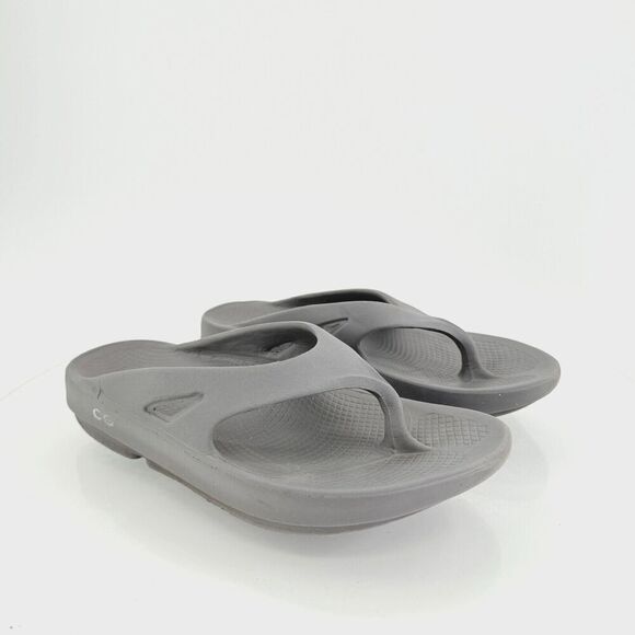 Oofos Womens OOriginal Sandal Size 9 Gray Sport Recovery Shoe Thong Slide Comfy - Picture 1 of 10